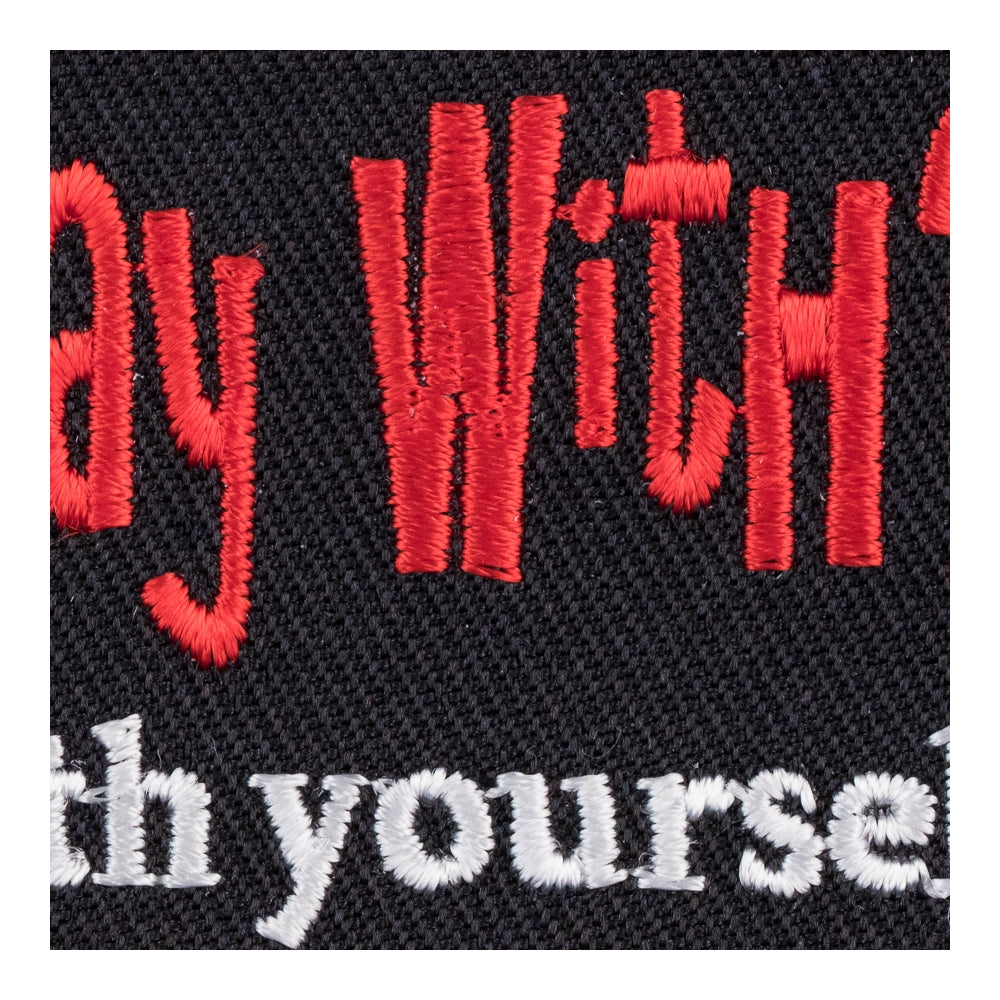 No One To Play With Play With Yourself Patch, Sayings Patches — detail view 2
