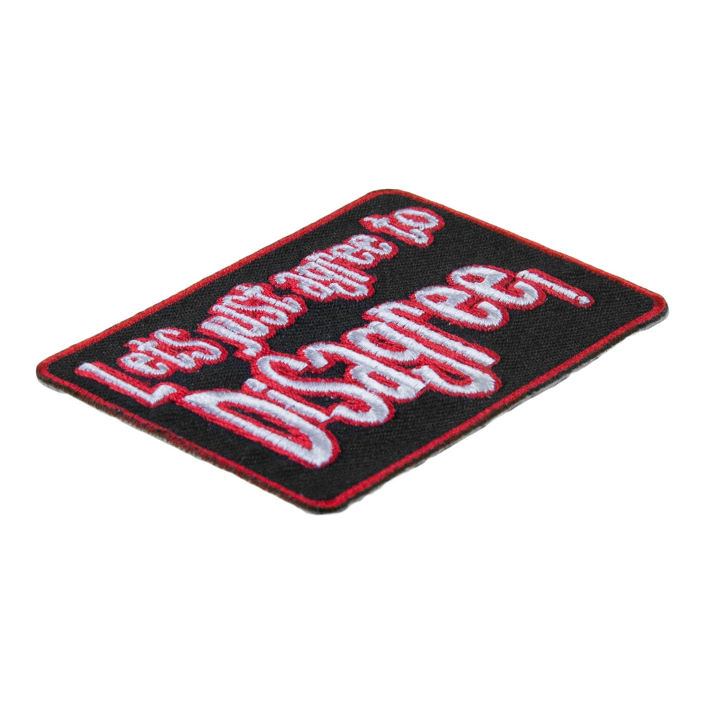 Agree To Disagree Embroidered Patch, Sayings Patches — detail view 1