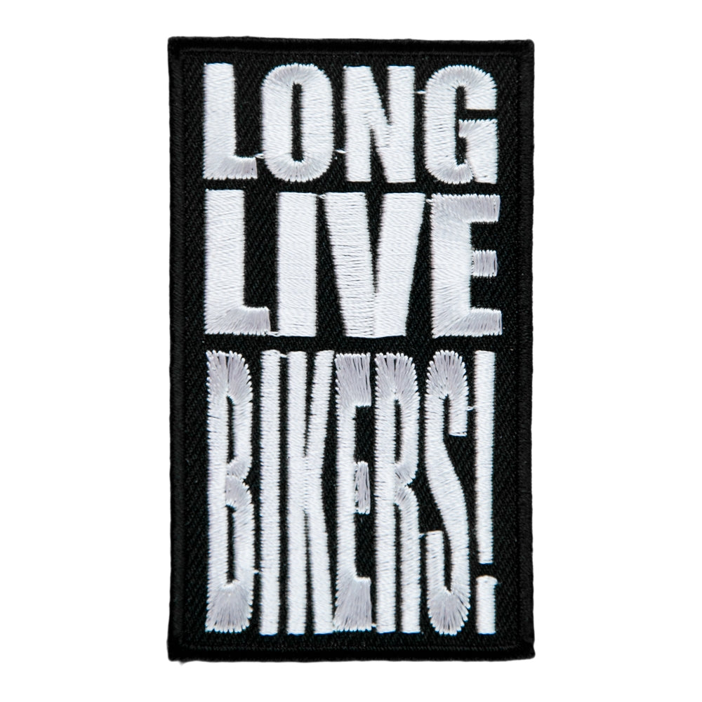 Long Live Bikers Embroidered Patch, Bikers Sayings Patches — product image