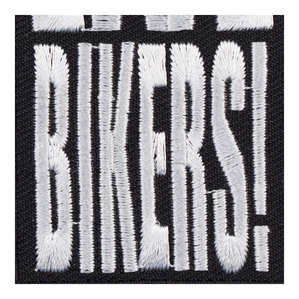 Long Live Bikers Embroidered Patch, Bikers Sayings Patches — detail view 2