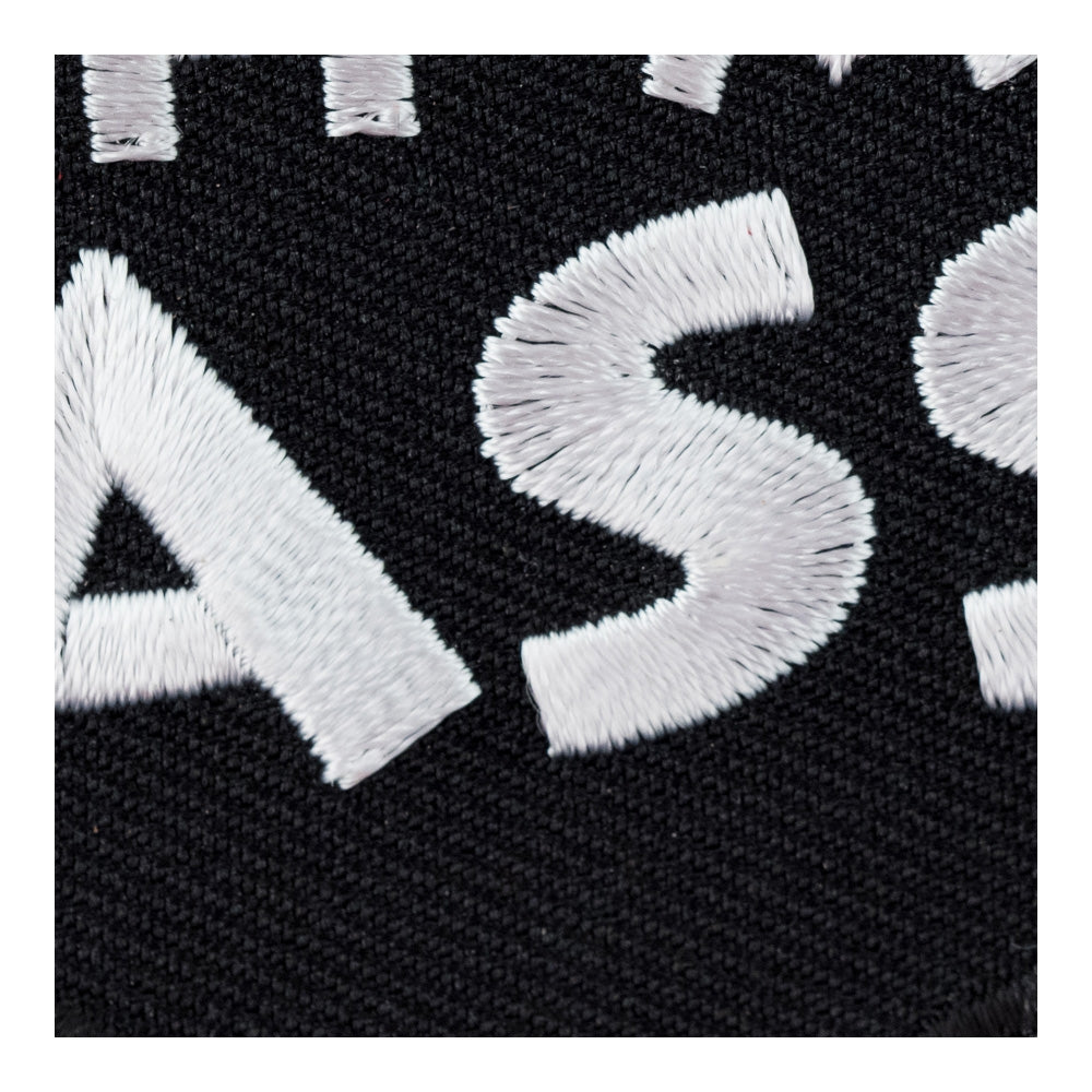 Get Off My Ass Embroidered Patch, Biker Sayings Patches — detail view 1