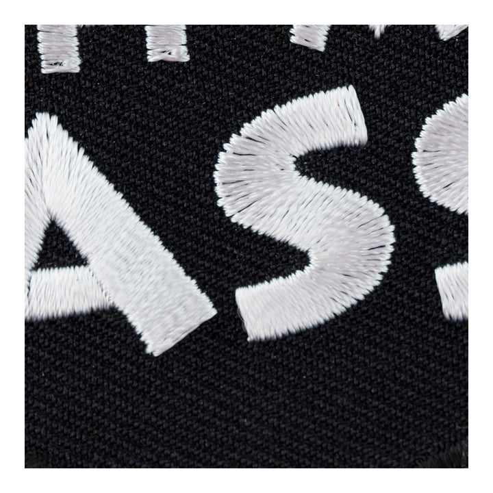 Get Off My Ass Embroidered Patch, Biker Sayings Patches — detail view 1