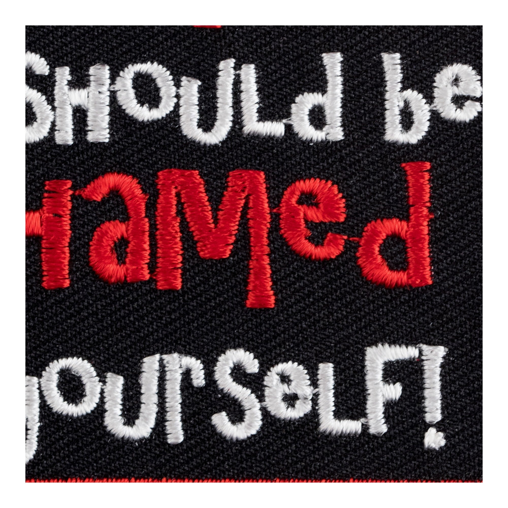 I Can Read Your Mind Should Be Ashamed Patch, Sayings Patches — detail view 2