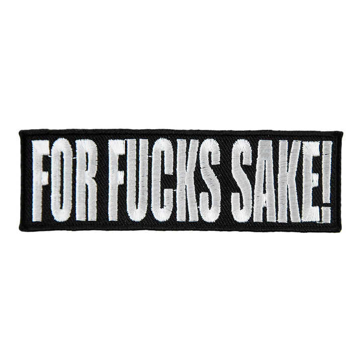 For Fucks Sake Black &amp; White Patch, Vulgar Patches — product image
