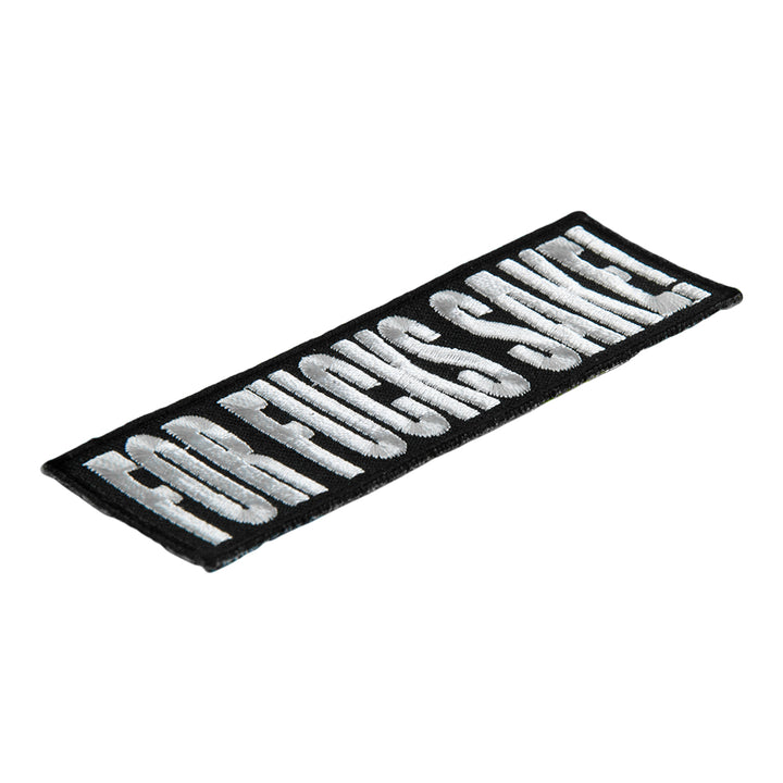 For Fucks Sake Black &amp; White Patch, Vulgar Patches — detail view 1