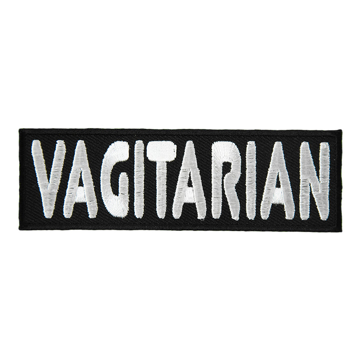 Vagitarian Black &amp; White Patch, Funny Patches — product image