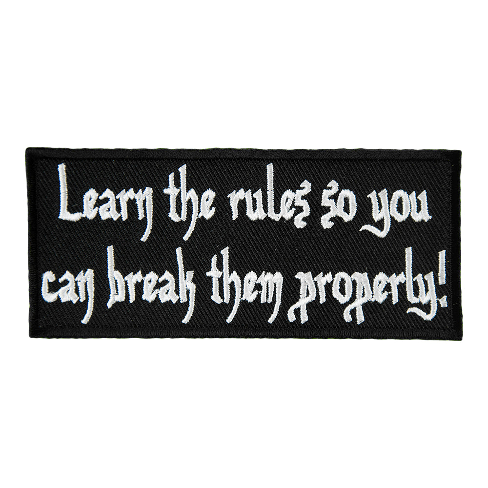 Learn The Rules So You Can Break Them Patch, Rebellion Patches — product image