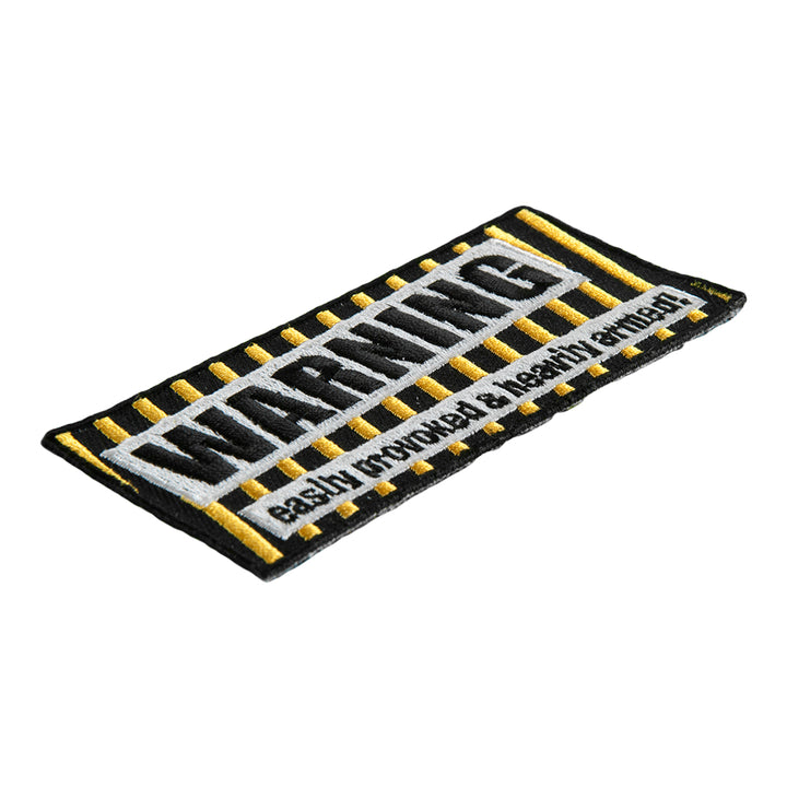Warning Easily Provoked &amp; Heavily Armed Patch, Warning Patches — detail view 1