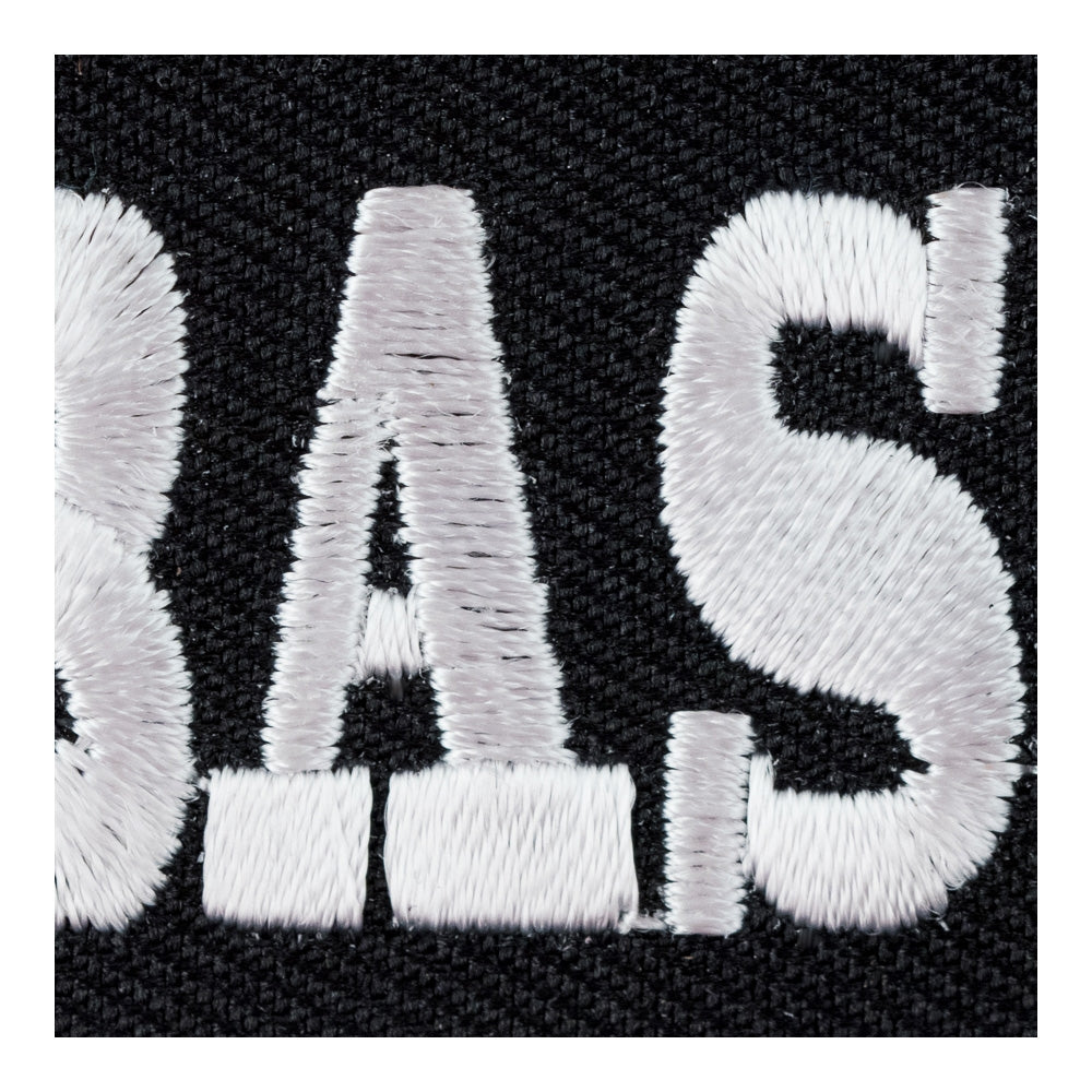 Dumbass Black &amp; White Patch, Funny Sayings Patches — detail view 2