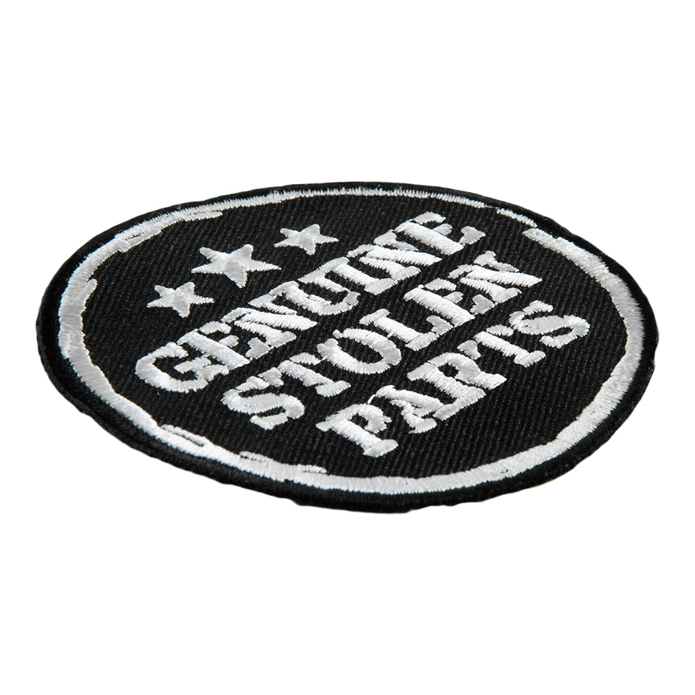 Genuine Stolen Parts &amp; Stars Patch, Funny Biker Patches — detail view 2