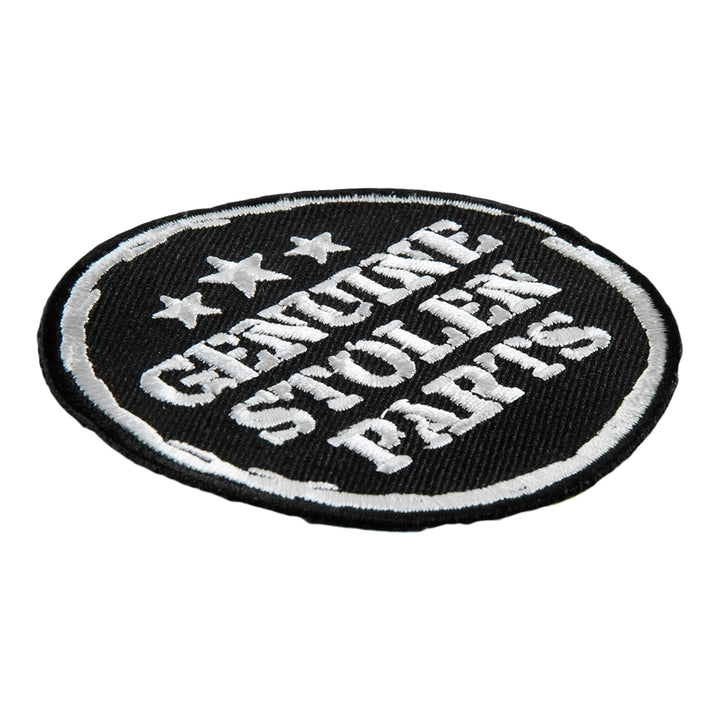 Genuine Stolen Parts &amp; Stars Patch, Funny Biker Patches — detail view 2