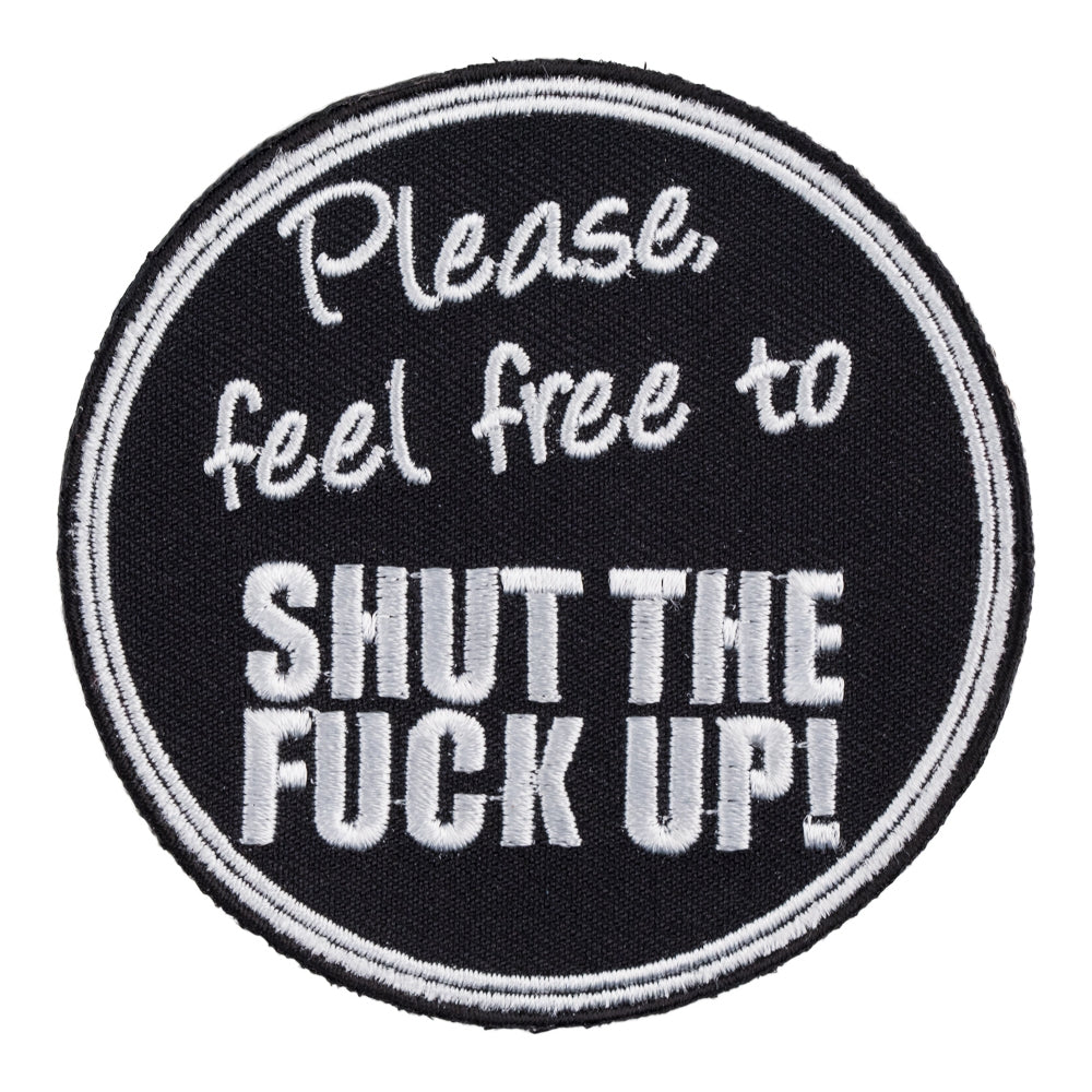 Feel Free To Shut The Fuck Up Patch, Vulgar Patches — product image