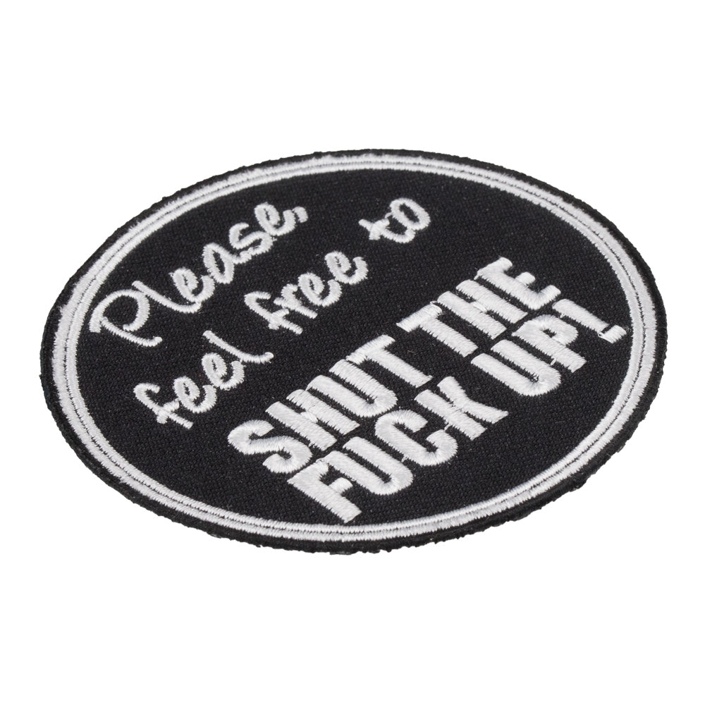Feel Free To Shut The Fuck Up Patch, Vulgar Patches — detail view 1
