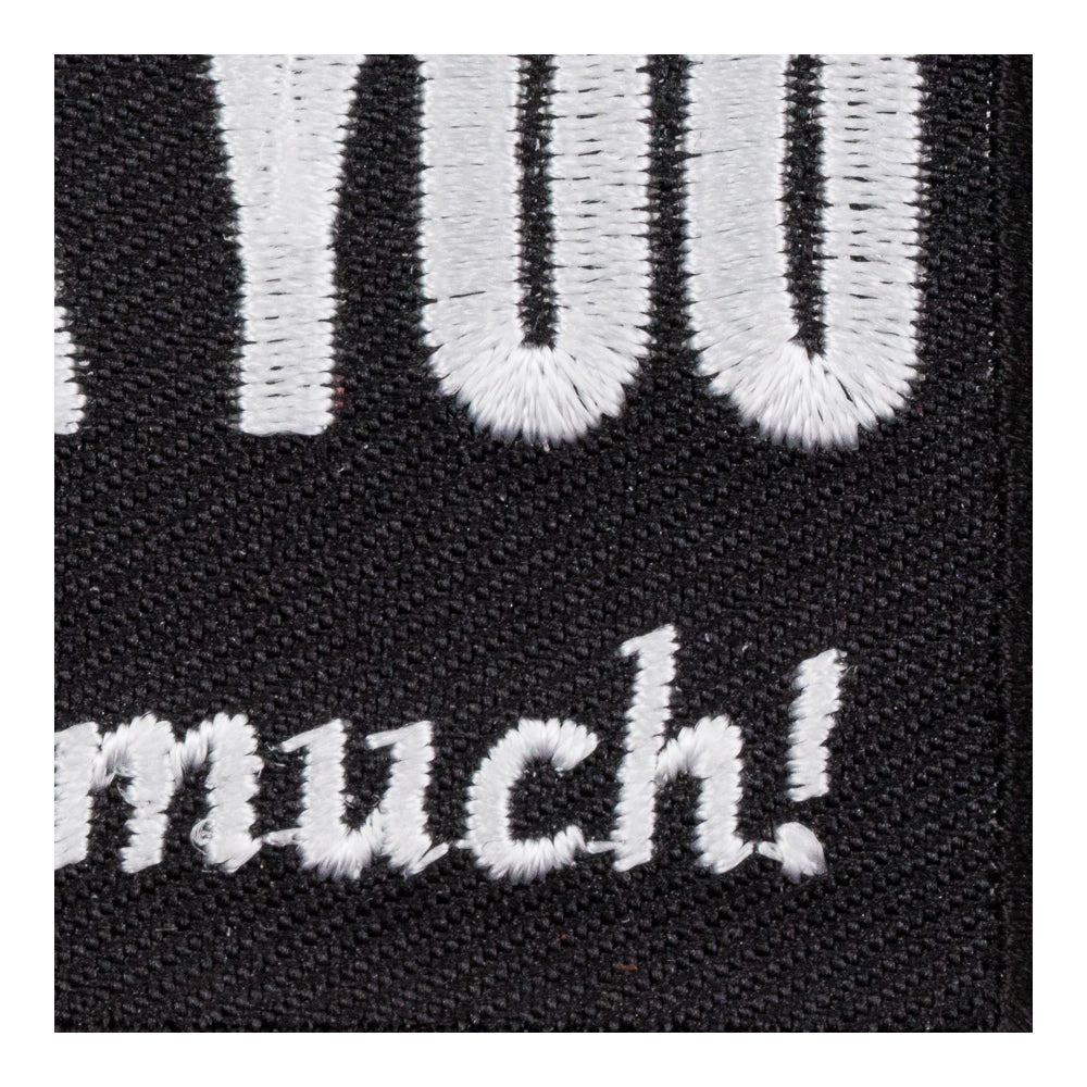 Spank You Very Much Embroidered Patch, Funny Sayings Patches — detail view 2