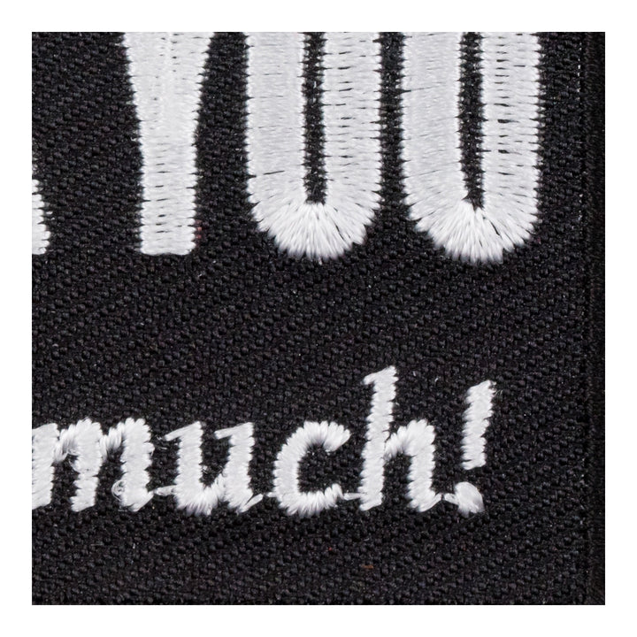 Spank You Very Much Embroidered Patch, Funny Sayings Patches — detail view 2