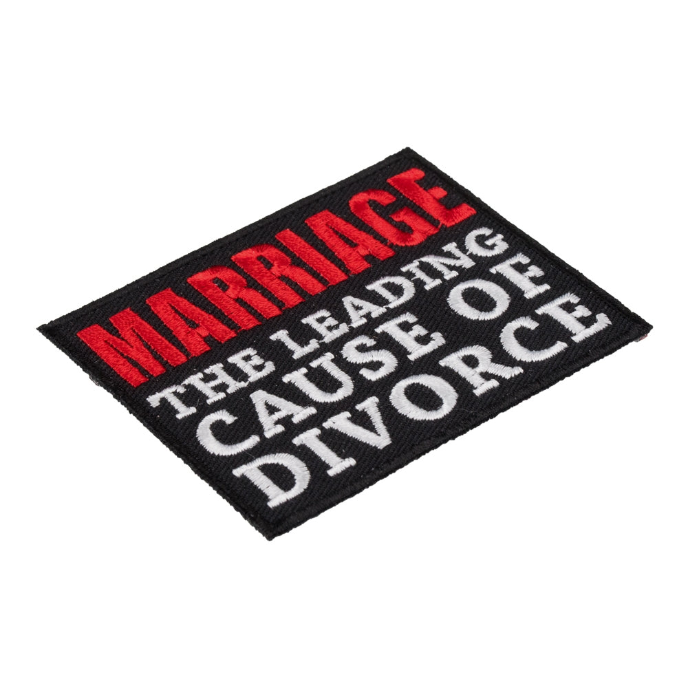 Marriage Leading Cause of Divorce Patch, Funny Marriage Patches — detail view 1