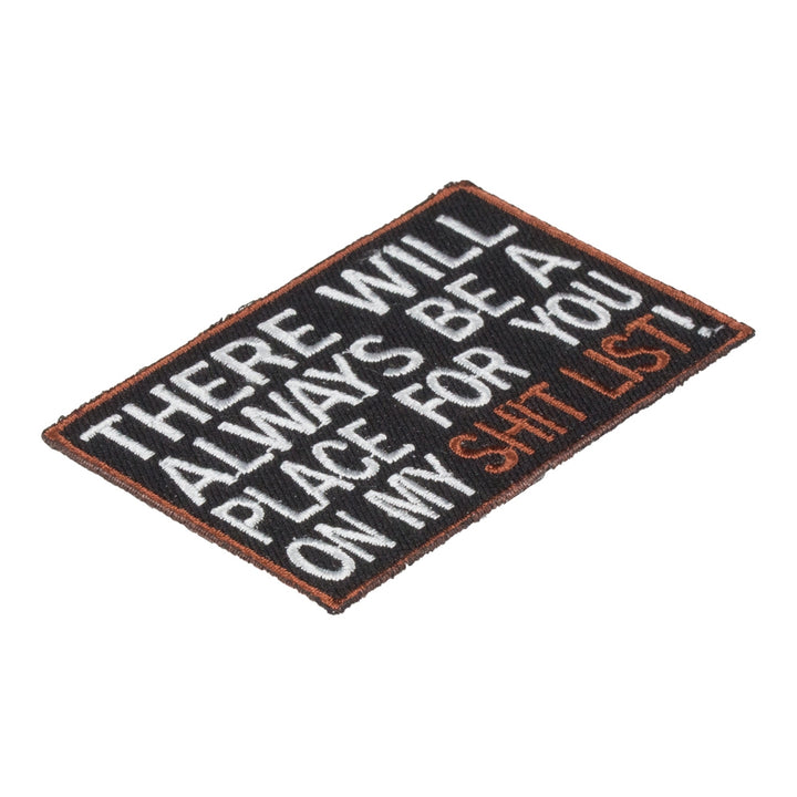 There Will Always Be A Place Shit List Patch, Vulgar Patches — detail view 2