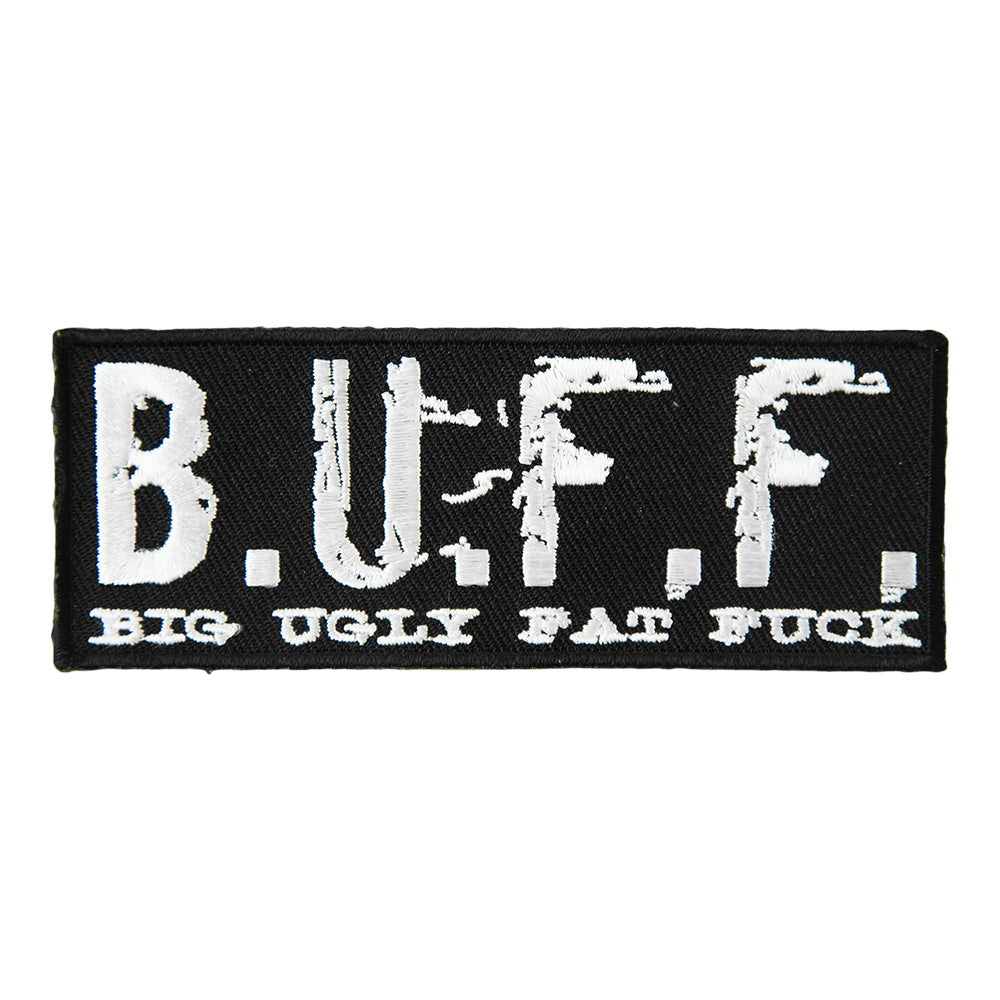 Big Ugly Fat Fuck B.U.F.F. Patch, F-Word Sayings Patches — product image