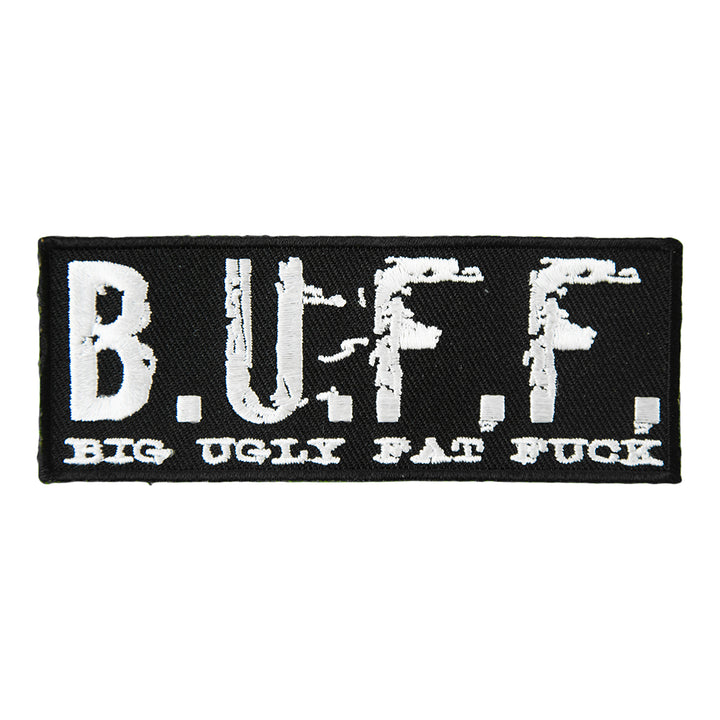 Big Ugly Fat Fuck B.U.F.F. Patch, F-Word Sayings Patches — product image