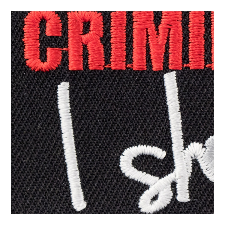Criminals Beware I Shoot Back Patch, Gun Owner Patches — detail view 2