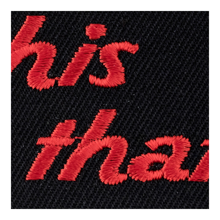 Fuck This Fuck That Black &amp; Red Patch, Vulgar Patches — detail view 2