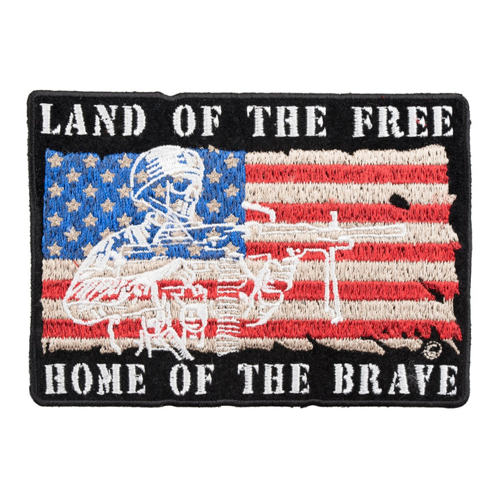 Land Of The Free Home Of The Brave Patch, Small Size — product image