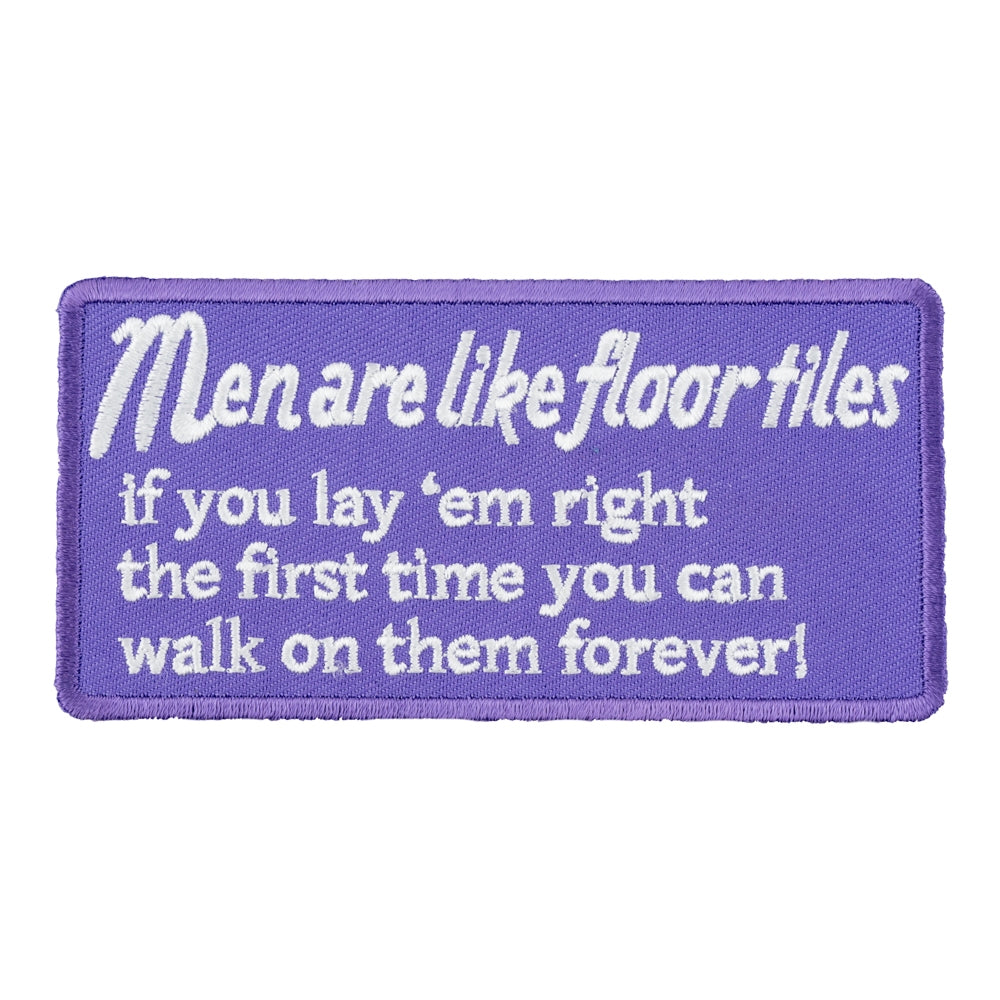 Men Are Like Floor Tiles Patch, Funny Ladies Patches — product image