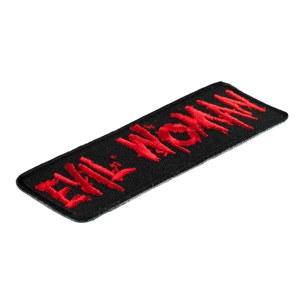 Evil Woman Blood Red Splatter Patch, Embroidered Women&