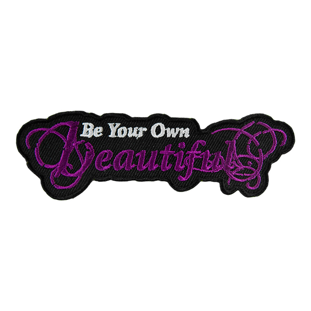 Be Your Own Beautiful Purple Patch, Ladies Sayings Patches — product image