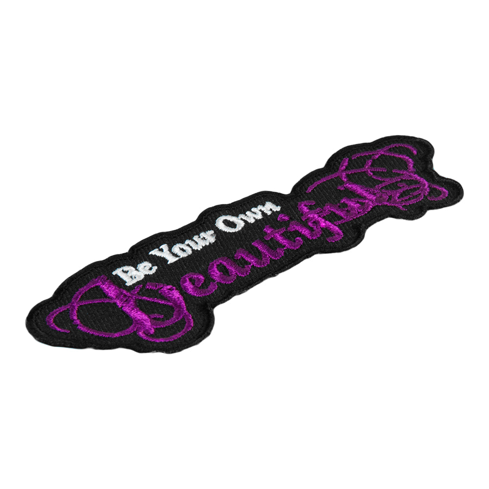 Be Your Own Beautiful Purple Patch, Ladies Sayings Patches — detail view 1