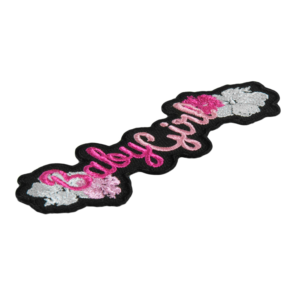 Baby Girl Pink Hibiscus Patch, Ladies Sayings Patches — detail view 1