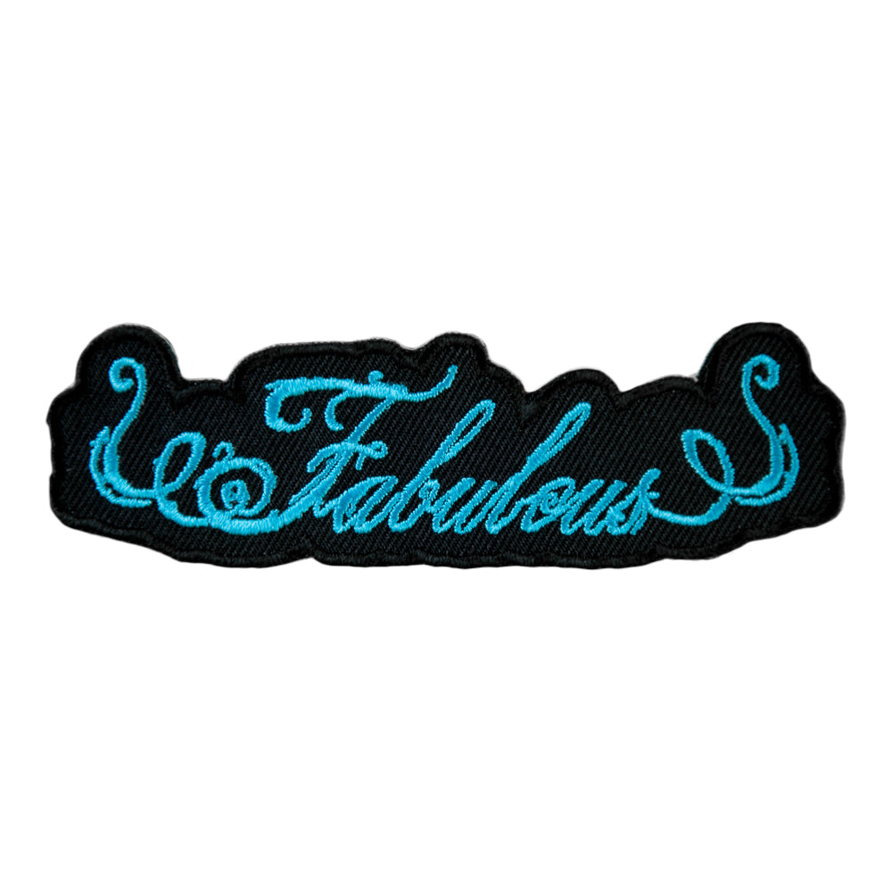 Fabulous Turquoise Script Patch, Ladies Sayings Patches — product image