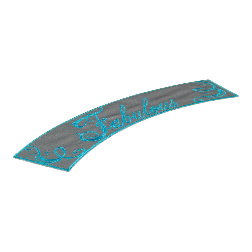 Reflective Fabulous Turquoise Rocker Patch, Women's Rocker Patches — detail view 1