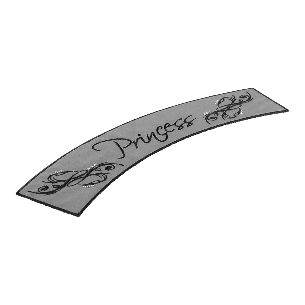 Reflective Princess Rhinestone Rocker Patch, Ladies Rocker Patches — detail view 1