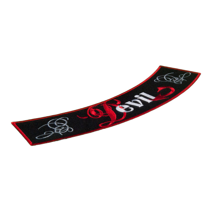 Devil Horns &amp; Tail Bottom Rocker Patch, Women&