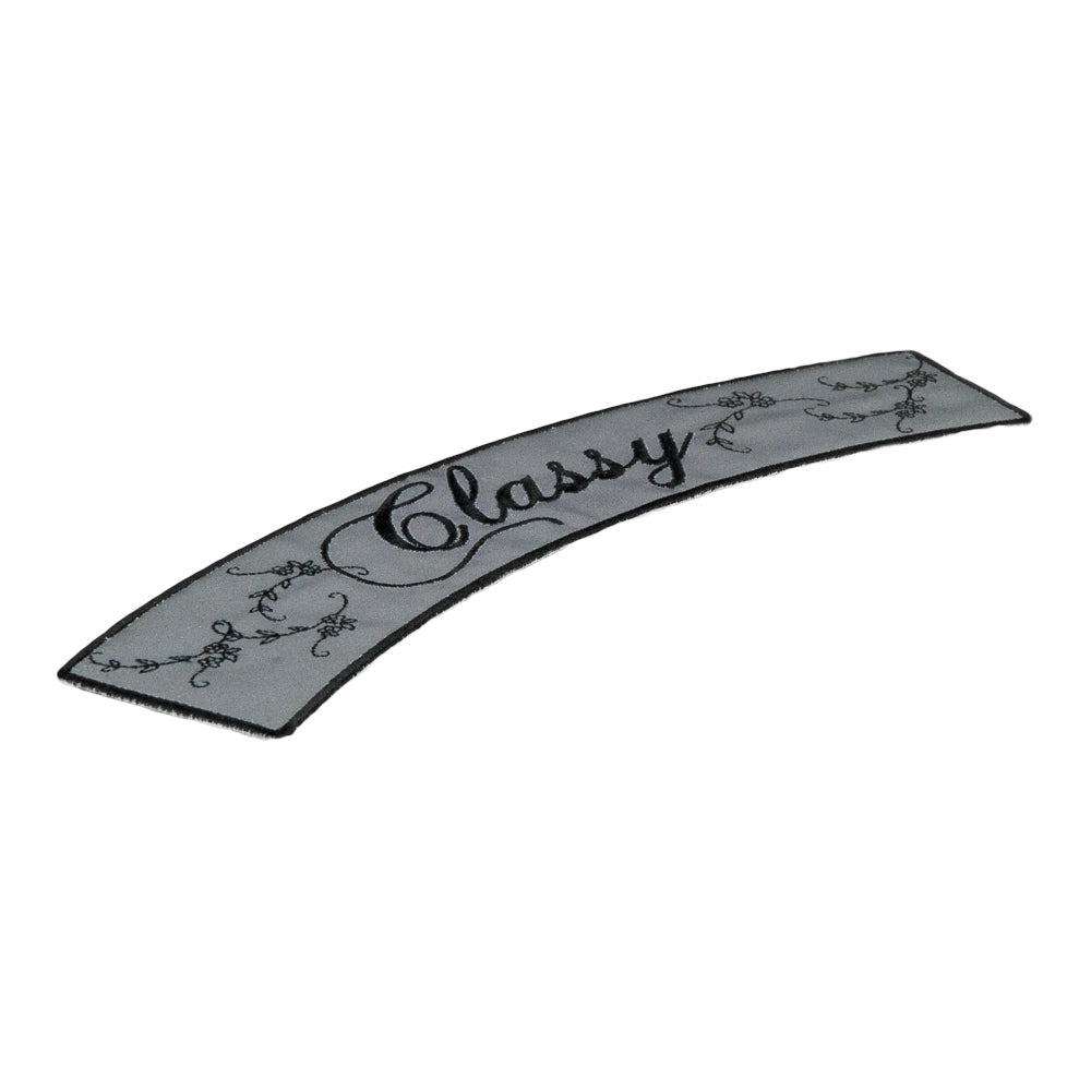 Reflective Classy Script Rocker Patch, Ladies Rocker Patches — detail view 1