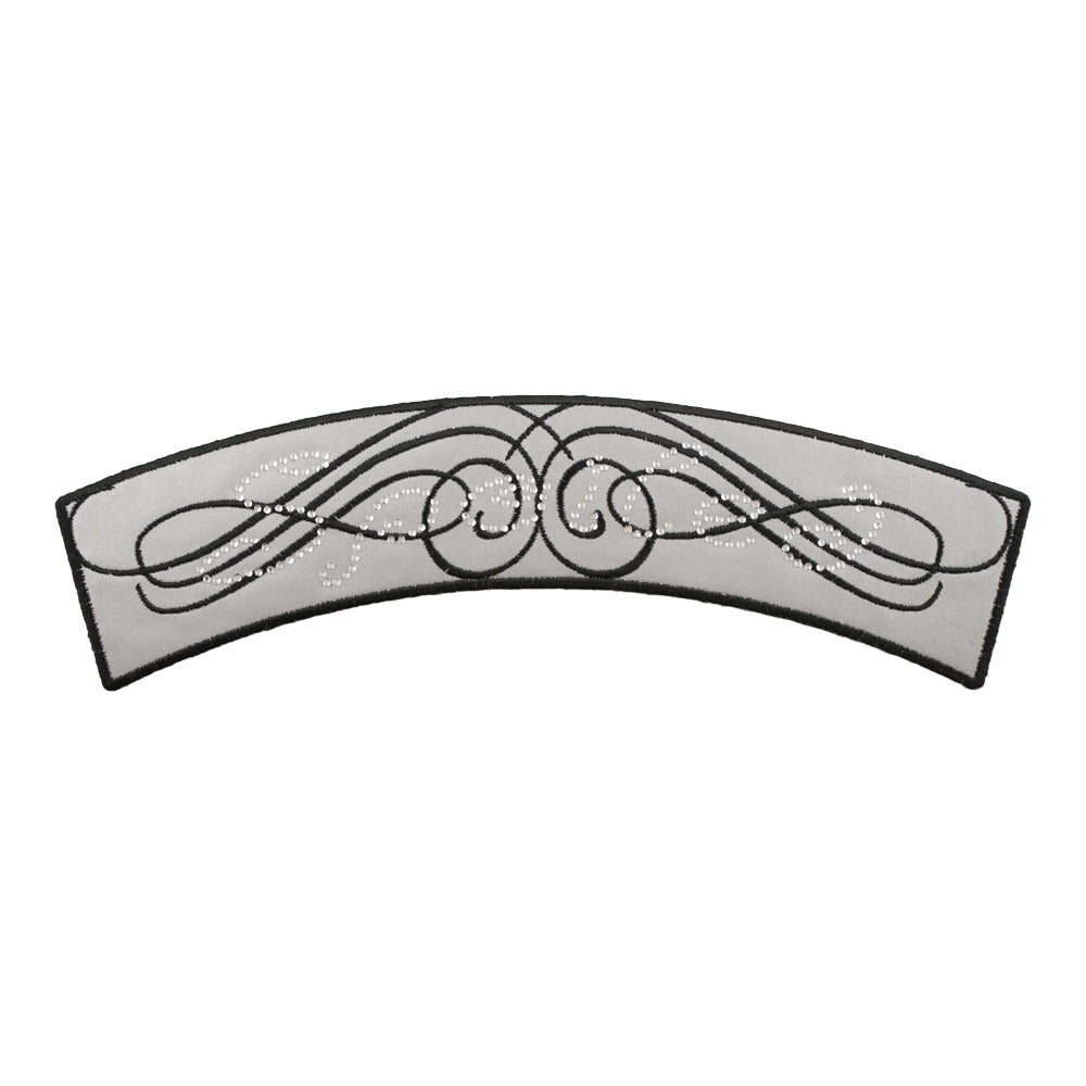 Reflective Spoiled Rhinestone Rocker Patch, Women's Rocker Patches — product image