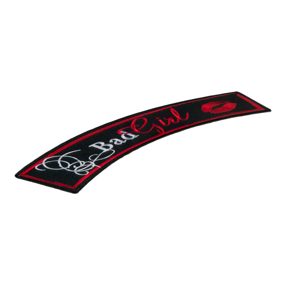 Bad Girl Red Lips Rocker Patch, Ladies Rocker Patches — detail view 1