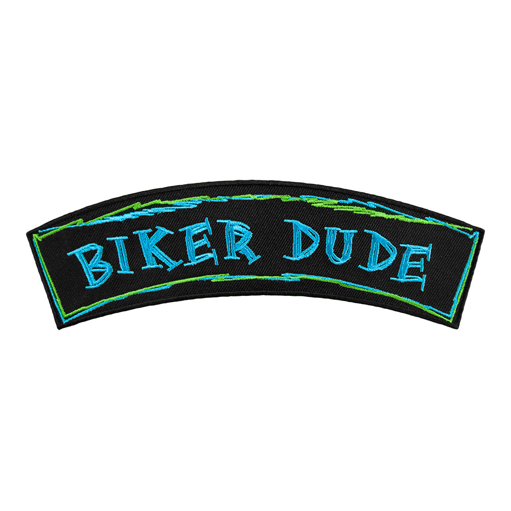 Biker Dude Embroidered Rocker Patch, Kids Rocker Patches — product image