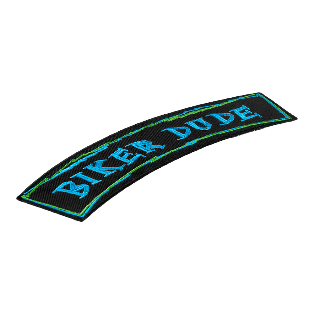 Biker Dude Embroidered Rocker Patch, Kids Rocker Patches — detail view 1