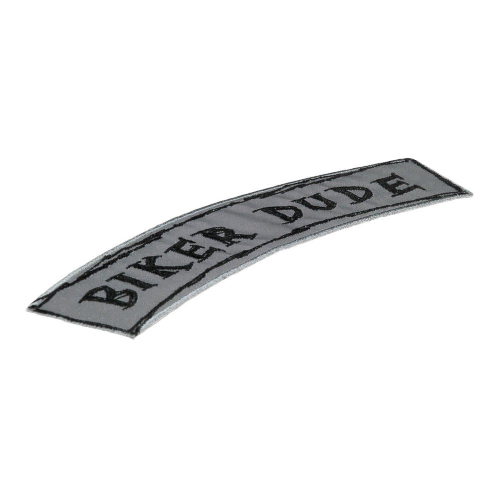 Reflective Biker Dude Rocker Patch, Kids Rocker Patches — detail view 1