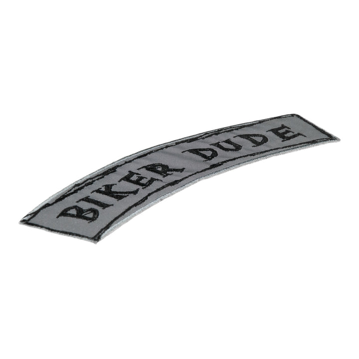 Reflective Biker Dude Rocker Patch, Kids Rocker Patches — detail view 1