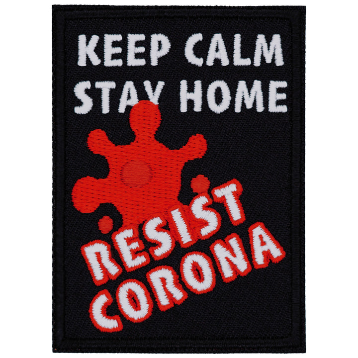 Keep Calm Resist Corona Patch, Coronavirus Patches — product image