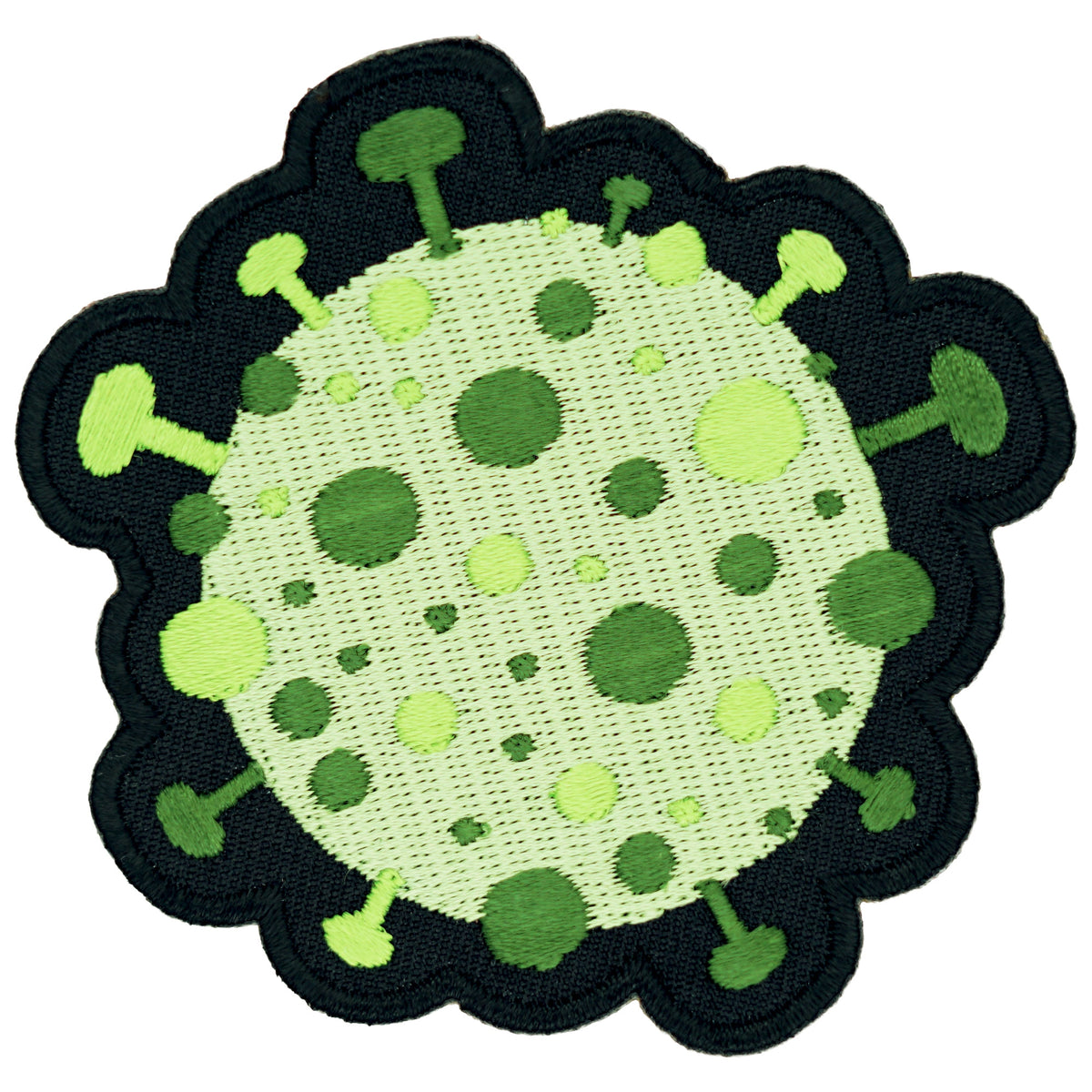 Green Coronavirus Cell Patch, Surviving Covid-19 Patches — product image