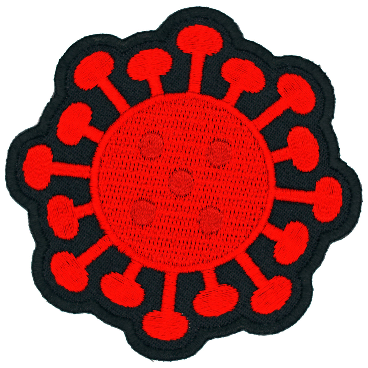 Red Coronavirus Cell Patch, Surviving Covid-19 Patches — product image