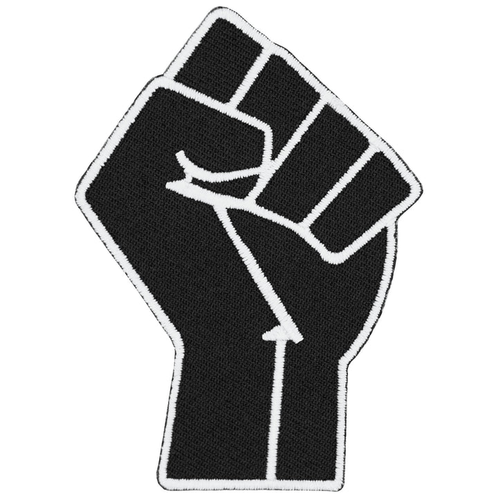 Black Raising Fist Protest Patch, Civil Rights Activist Patches — product image