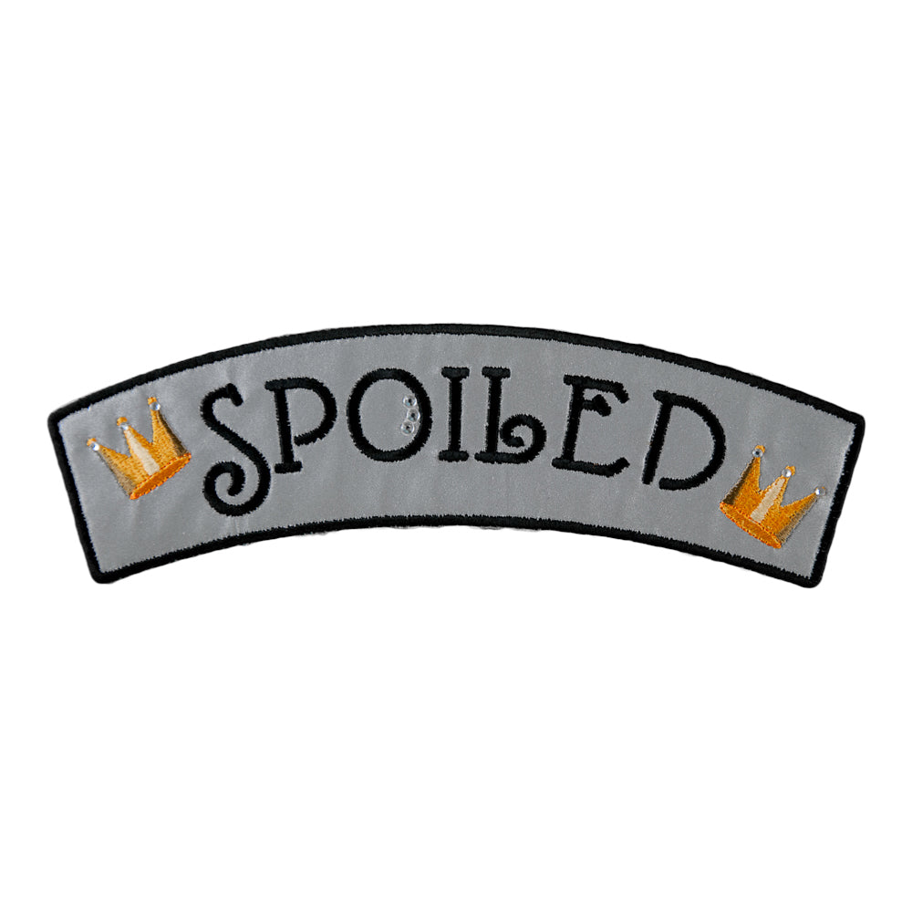 Reflective Spoiled Rhinestone Rocker Patch, Kids Rocker Patches — product image
