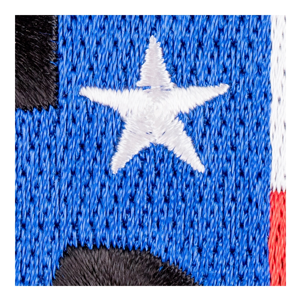 Texas State Flag Map Black Patch, Small Size — detail view 2