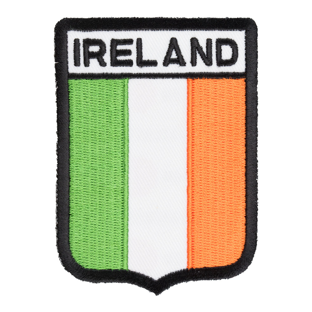 Ireland Flag Shield Patch, Country Flag Patches — product image