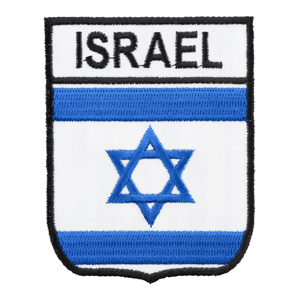 Israel Flag Shield Patch, Country Flag Patches — product image